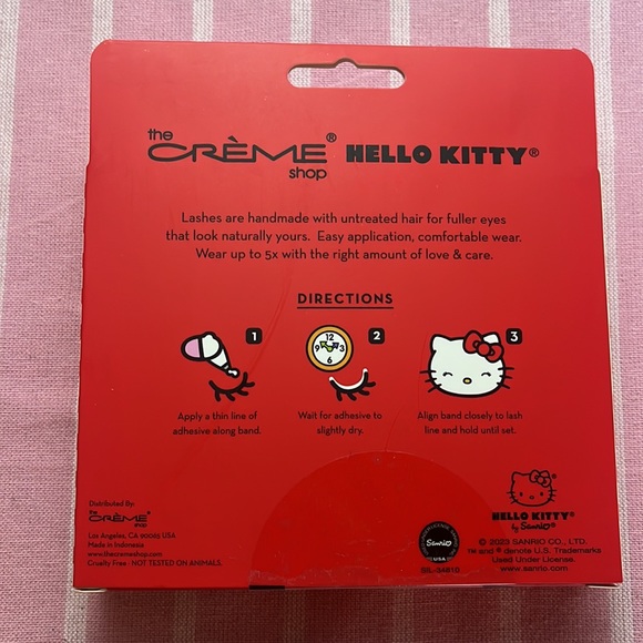 Brand New Limited Edition Crème Shop Hello Kitty Wispy Wink Lashes - Picture 2 of 2